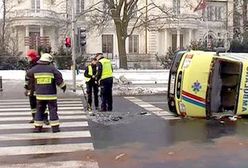 Zderzenie karetki z ciężarówką