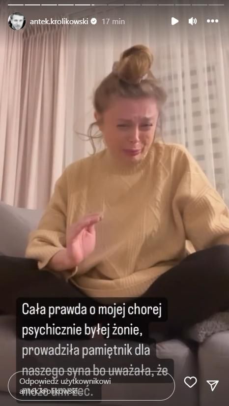 Ataki na Joannę Opozdę na profilu Antka Królikowskiego