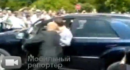 Miedwiediew nie opanował samochodu