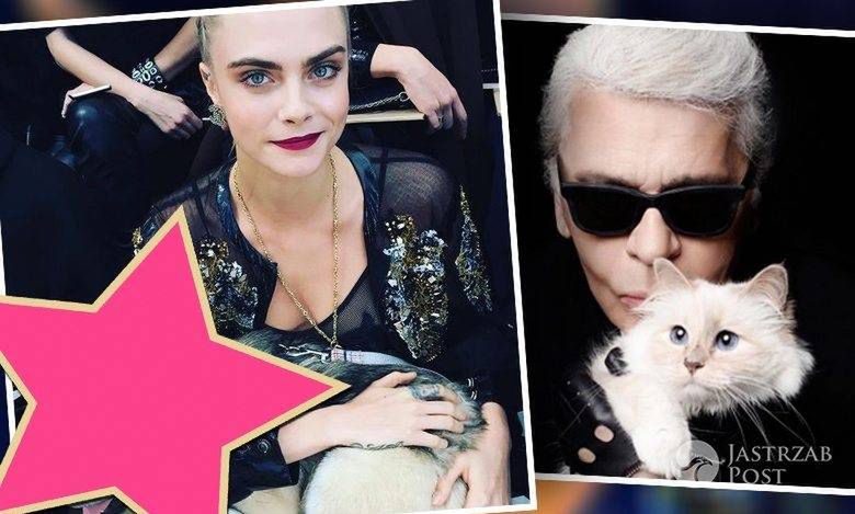 Konkurencja dla kotki Karla Lagerfelda? Uroczy pupil Cary Delevingne. Podbił serca gości pokazu Chanel Haute Couture wiosna-lato 2016