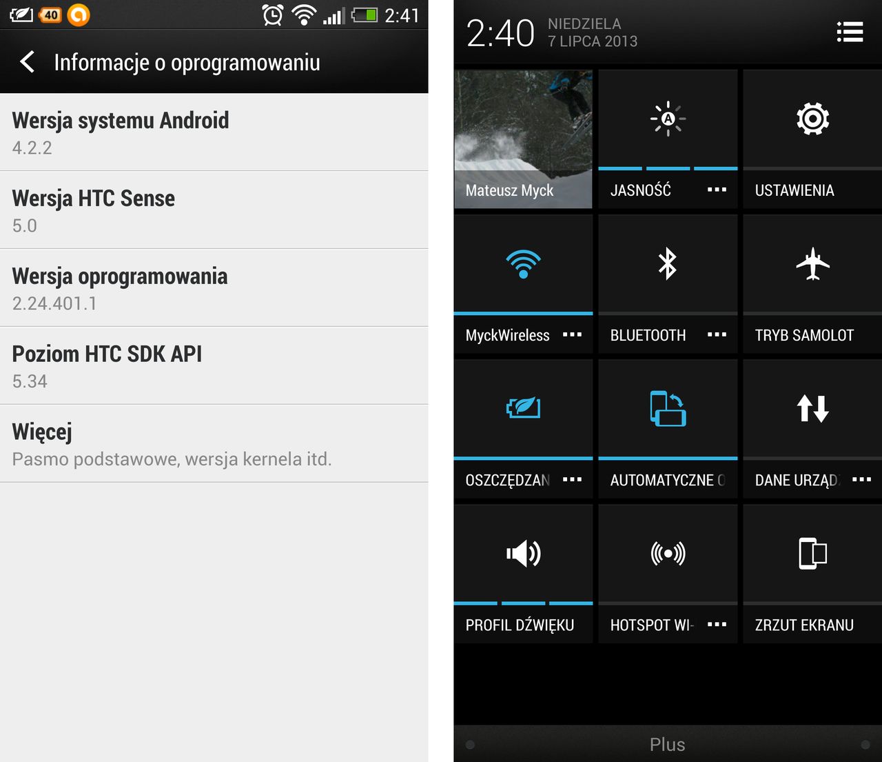 Android 4.2.2 dla HTC One już w Polsce - co nowego?