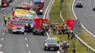 Śmiertelny wypadek na S3. Motocyklista uderzył w bariery