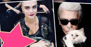 Konkurencja dla kotki Karla Lagerfelda? Uroczy pupil Cary Delevingne. Podbił serca gości pokazu Chanel Haute Couture wiosna-lato 2016