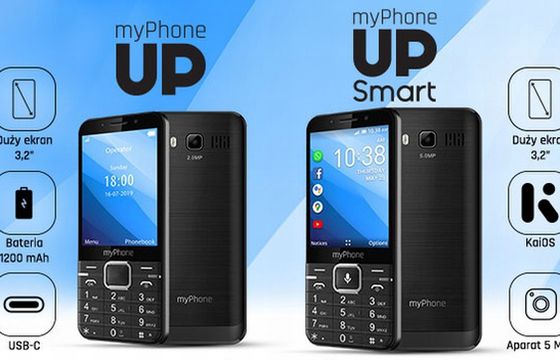 mPTech: nowe klasyczne telefony Up i Up Smart za 179 zł i 249 zł