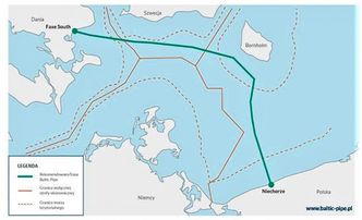Przebieg Baltic Pipe zaakceptowany przez Gaz-System. Podwodna rura ma mieć 275 km długości