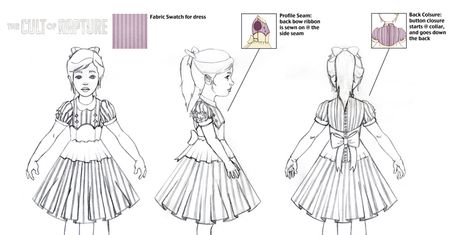 Szkice koncepcyjne Little Sisters z BioShock 2
