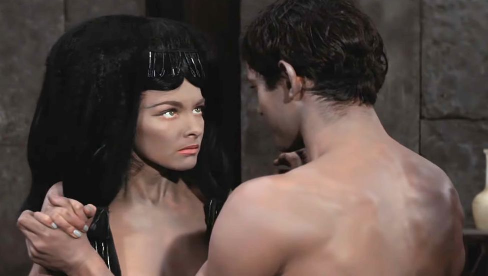 Barbara Brylska i Jerzy Zielnik w filmie "Faraon"