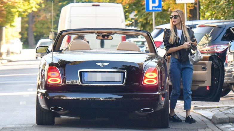 Izabela Janachowska na lunchu z mężem