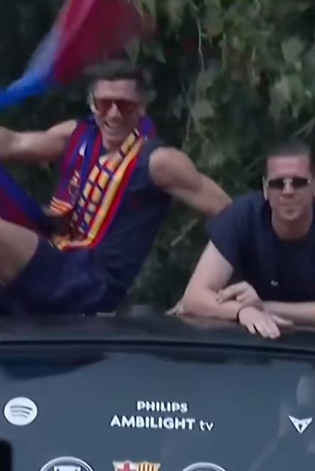 Wojciech Szczęsny i Robert Lewandowski 