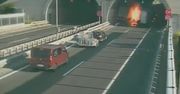 Koszmar w tunelu na autostradzie. Temperatura wzrosła do tysiąca stopni
