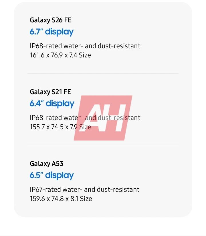 Samsung Galaxy S26 FE