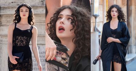 18-letnia córka Moniki Bellucci i Vincenta Cassela przykuwa spojrzenia podczas sesji na Schodach Hiszpańskich (ZDJĘCIA)