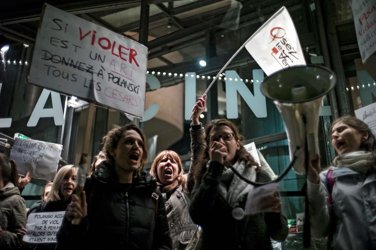 Francuskie feministki zlinczowały Polańskiego. "Zbrodniarz i gwałciciel"