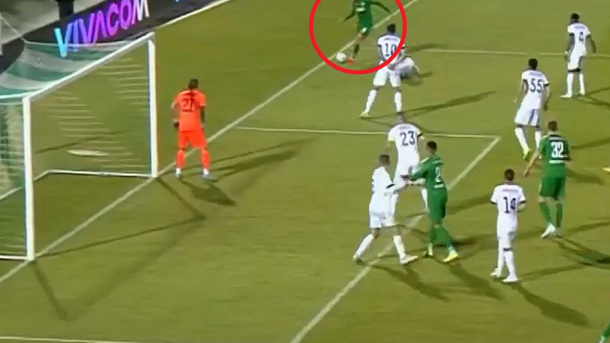 YouTube / Ludogorec Razgrad / Na zdjęciu: asysta Piotrowskiego