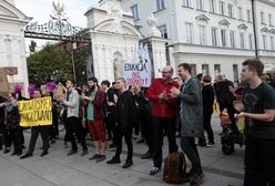 Uniwersytet Warszawski. Protest przeciwko Ordo Iuris. "Edukacja, nie dogmaty"