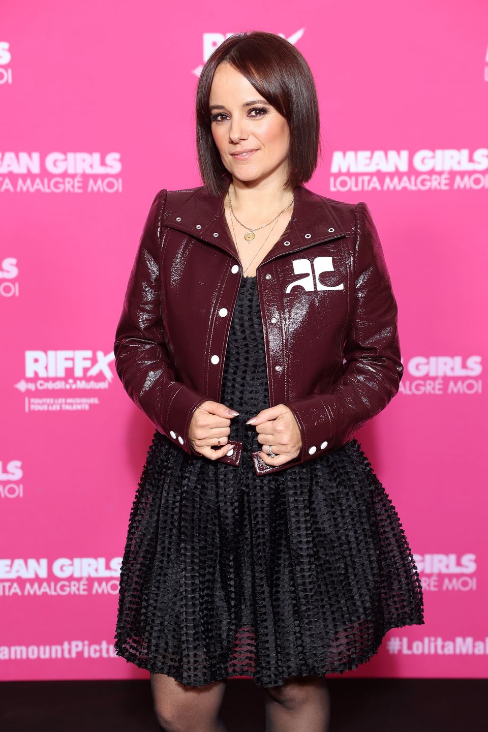 PARIS, FRANCE - JANUARY 08: Alizée attends "Mean Girls" Paris Premiere at Le Grand Rex on January 08, 2024 in Paris, France. (Photo by Marc Piasecki/Getty Images for Paramount)