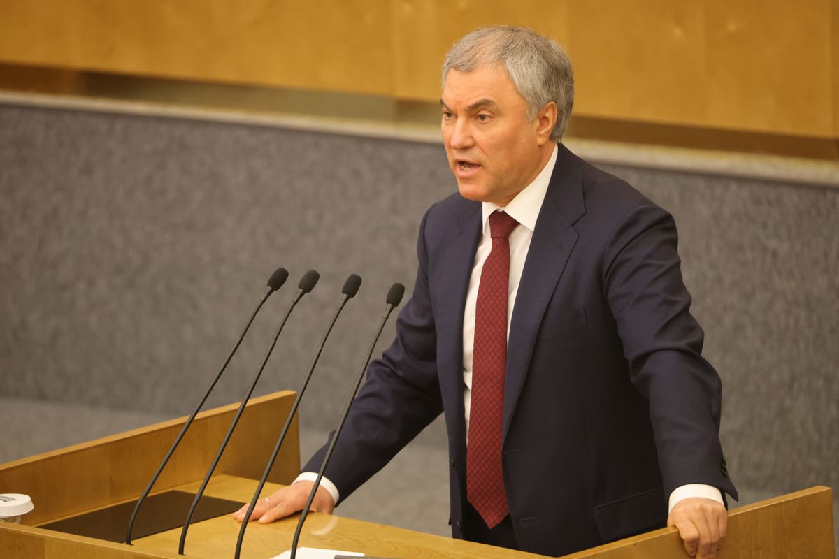 Очільник Державної думи Росії В'ячеслав Володін (Photo by Contributor/Getty Images)