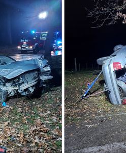 Koszmarne zderzenie dwóch volkswagenów. Cztery osoby ranne