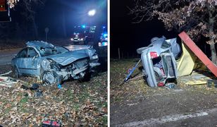 Koszmarne zderzenie dwóch volkswagenów. Cztery osoby ranne