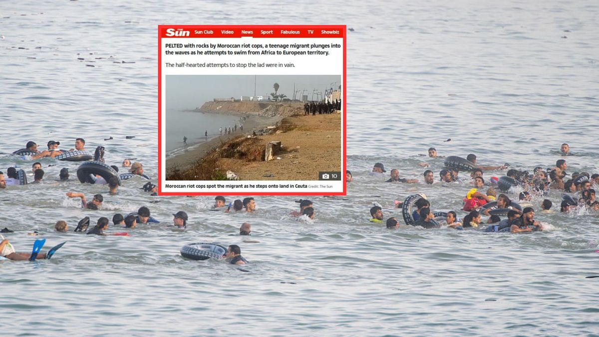 "The Sun": Marokańskie służby rzucały w migrantów kamieniami
