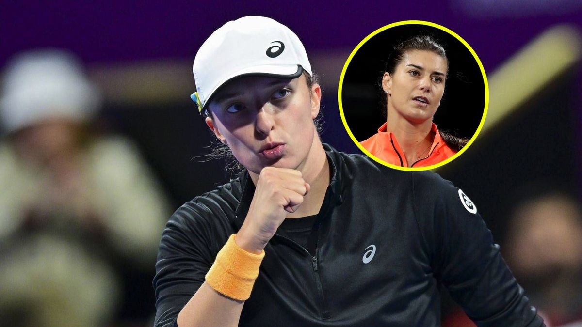 PAP/EPA / PAP/EPA / Getty Images / Na zdjęciu: Iga Świątek / w kółku: Sorana Cirstea