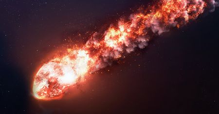 Kula ognia przeszyła niebo. "Niezapomniany widok"