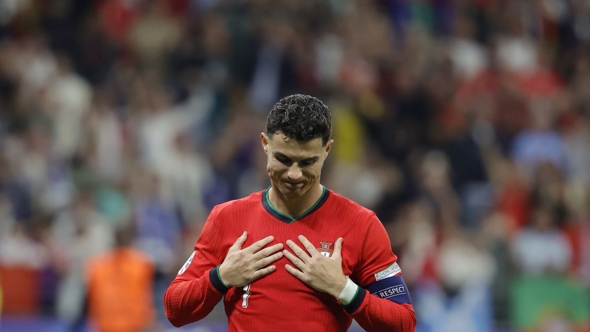 Cristiano Ronaldo w meczu ze Słowenią w Euro 2024