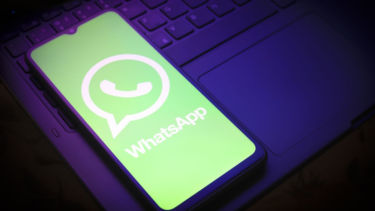 The WhatsApp logo appears on a smartphone screen in this illustration photo in Reno, United States, on January 1, 2025. (Photo by Jaque Silva/NurPhoto via Getty Images)