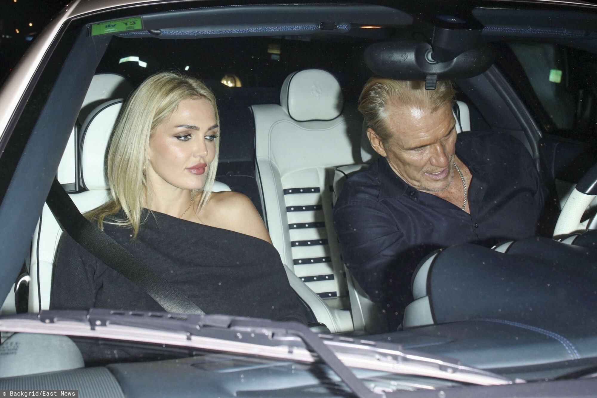 Dolph Lundgren z żoną w drodze do restauracji