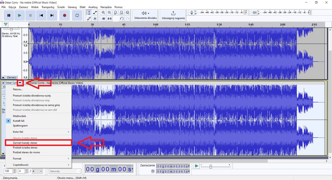 Audacity: jak usunąć wokal z utworu?