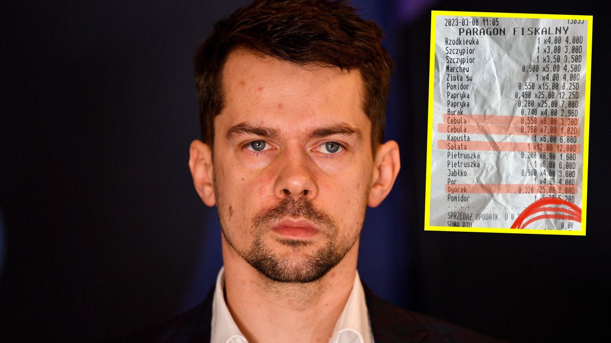 Michał Kołodziejczak pokazał paragon