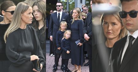 Olga Frycz wraz z Albertem Kosińskim i CÓRKAMI uczestniczy w pogrzebie Jana Frycza (ZDJĘCIA)