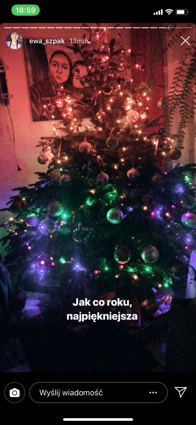 Choinka w domu Michała Szpaka w Jaśle