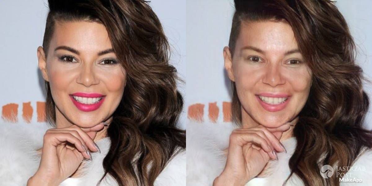 Edyta Górniak bez makijażu w aplikacji MAKEAPP