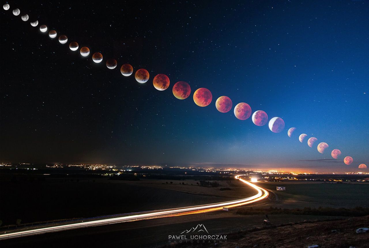 Jak powstało zdjęcie Pawła Uchorczaka z zaćmienia Superksiężyca, które podbiło Internet?