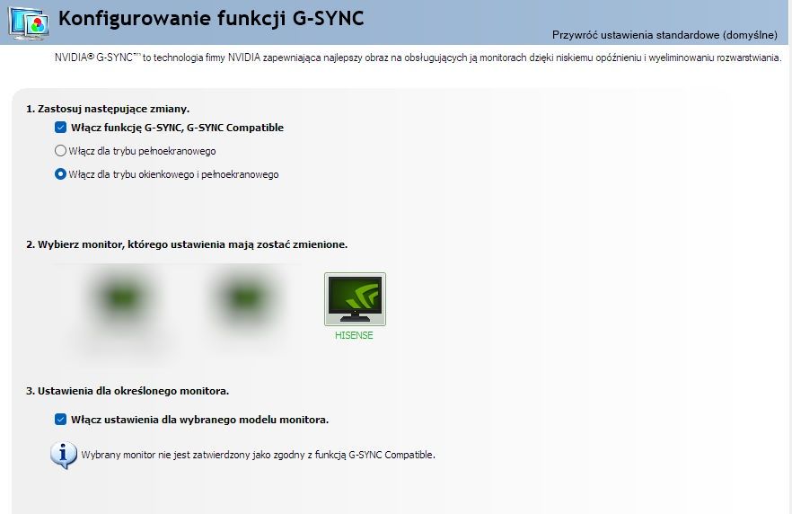 Hisense E7 Pro (55E7KQ) - g-sync