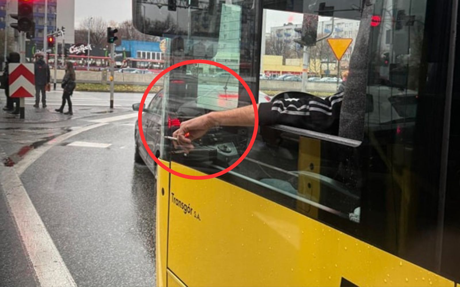 Zdjęcie kierowcy autobusu wywołało burzę. Ekspert: "Kategorycznie zabronione"