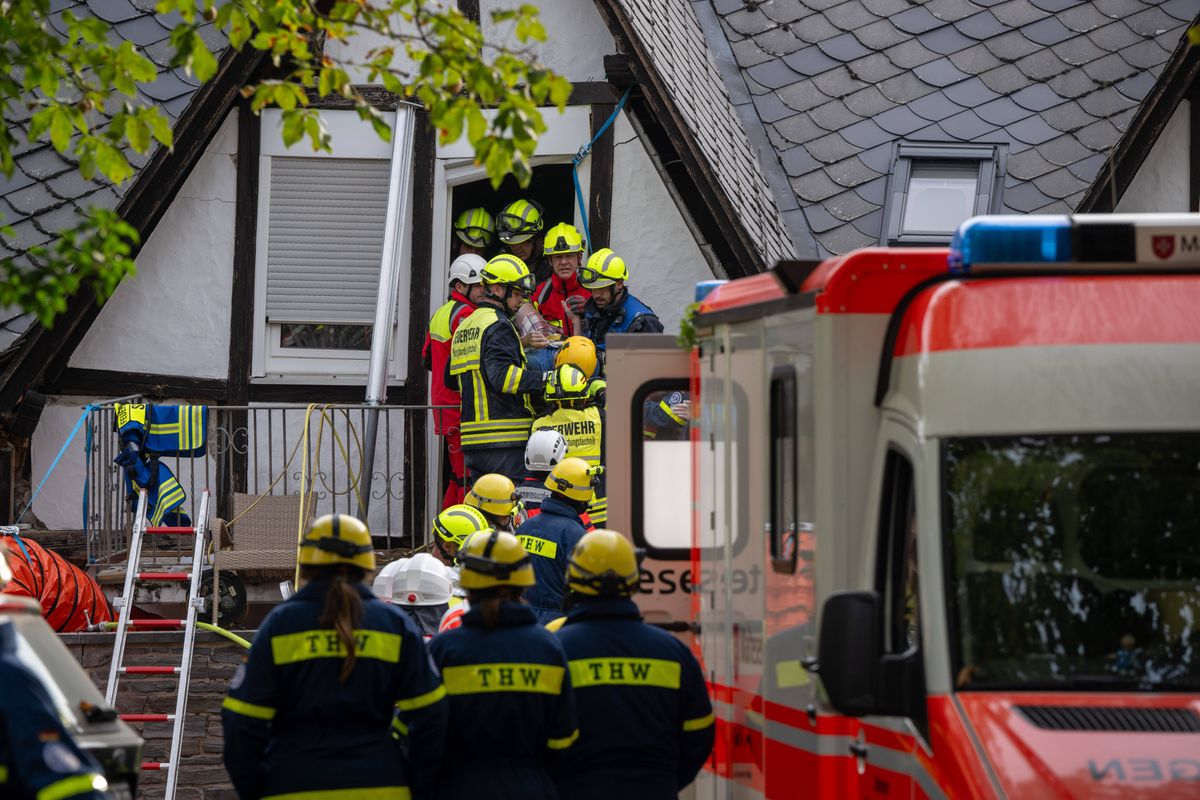 niemcy, hotel, katastrofa, policja Runął hotel w Niemczech. Jedna osoba nie żyje, są ranni