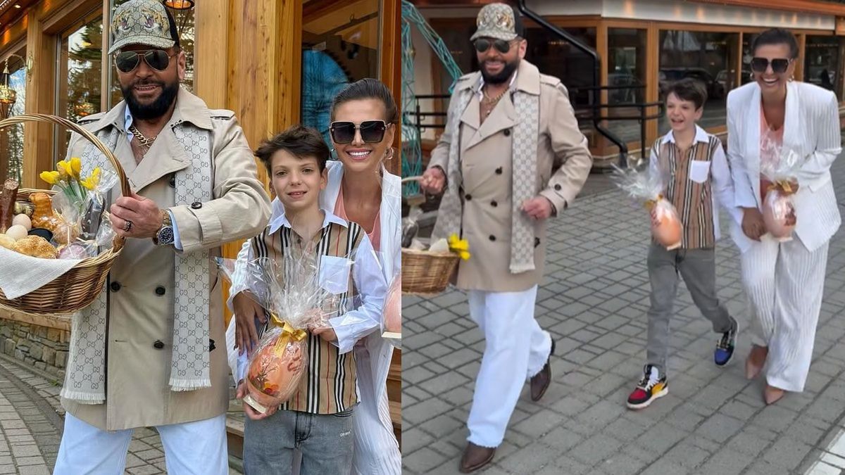 Krzysztof i Maja Rutkowscy z synem