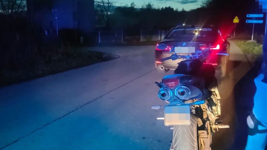 Pościg w Górze Puławskiej. 24-latek uciekał motocyklem bez prawa jazdy
