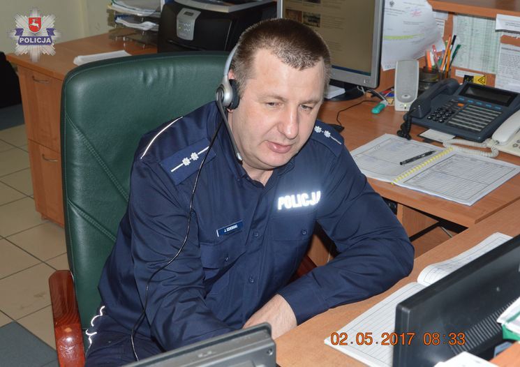 Pomocnik dyżurnego w Radzyniu Podlaskim pomógł uratować dziecko