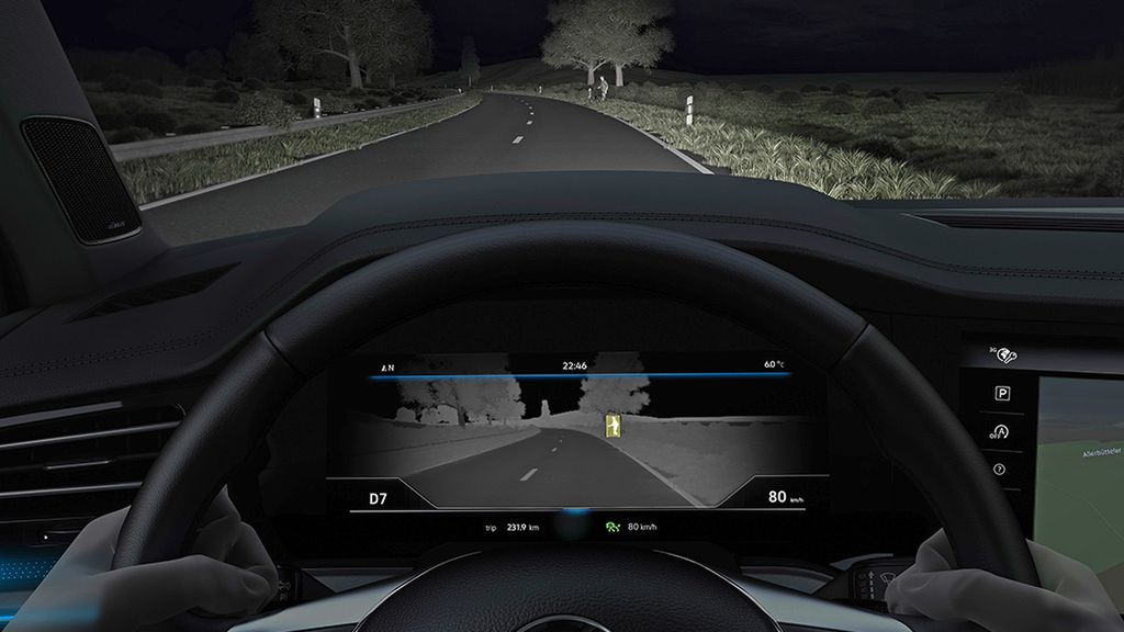 Kamera termowizyjna po raz pierwszy gości na liście wyposażenia samochodu marki Volkswagen.