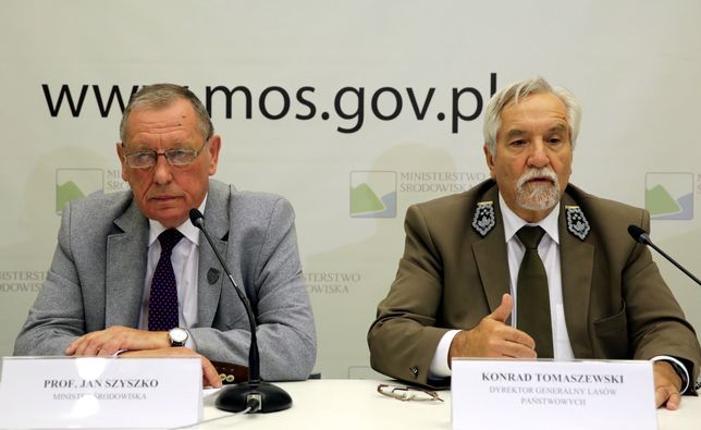 Jan Szyszko i Konrad Tomaszewski