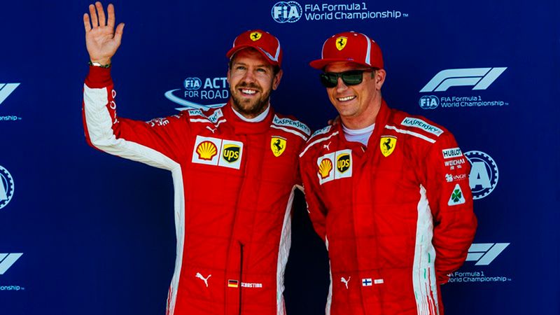 Zdjęcie okładkowe artykułu: Materiały prasowe / Scuderia Ferrari / Na zdjęciu: Sebastian Vettel i Kimi Raikkonen