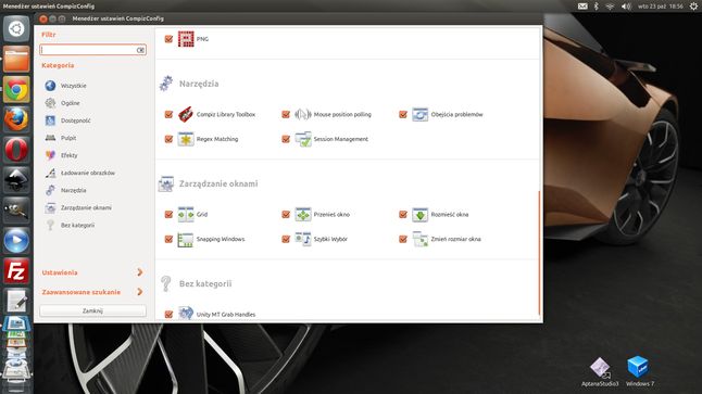 Ubuntu 12.10: Menadżer ustawień CompizConfig