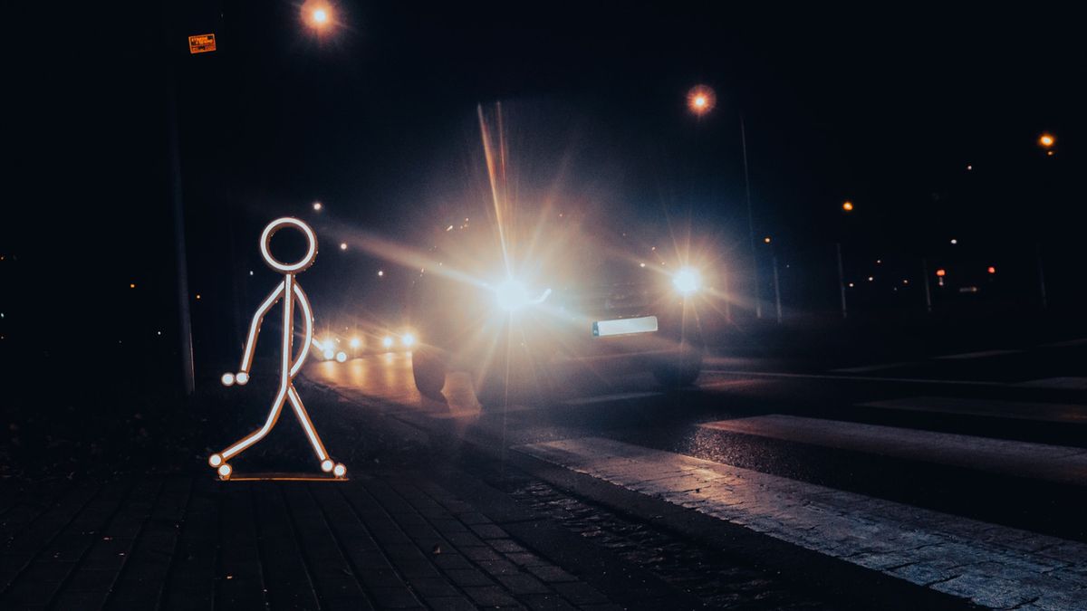 Świecące postacie przed przejściami to pomysł na zwrócenie uwagi kierowców