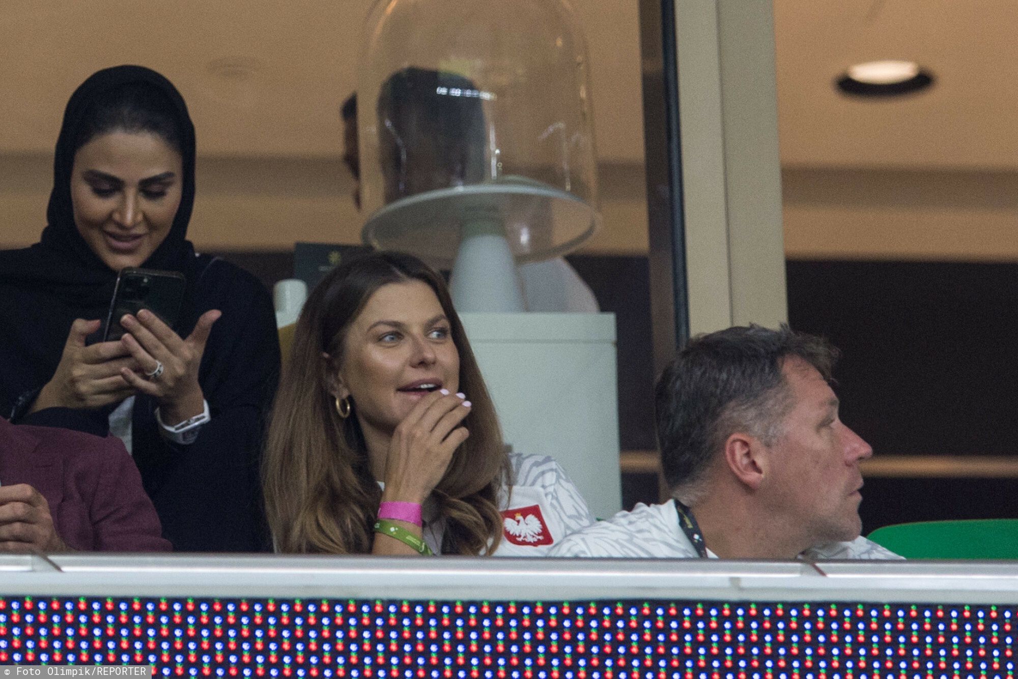 Anna Lewandowska podczas rodzinnego kibicowania