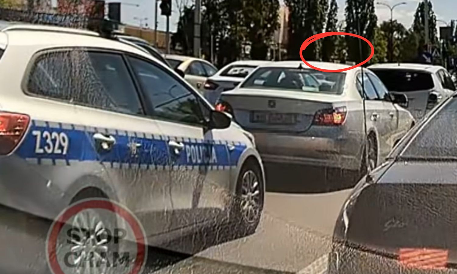 Oto co pasażer bmw pokazał w kierunku policji. Szybko się doigrał