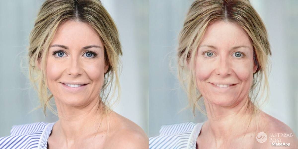 Małgosia Rozenek bez makijażu w aplikacji MAKEAPP