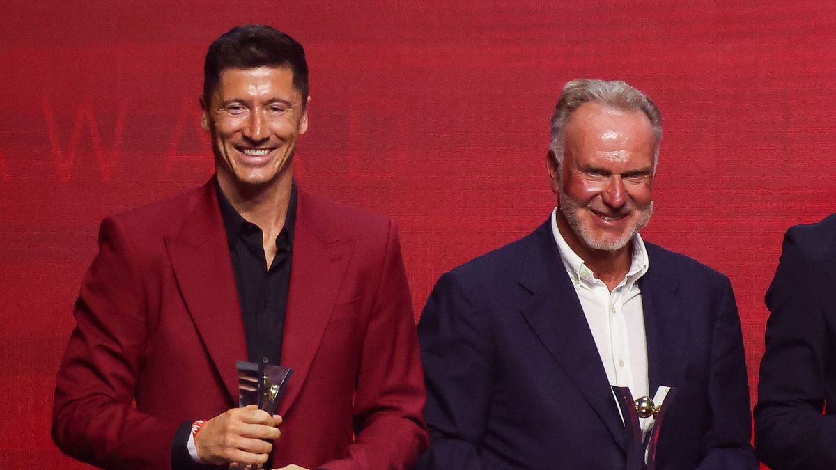 Getty Images / Pool / Na zdjęciu: Robert Lewandowski i Karl-Heinz Rummenigge